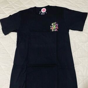 Anti Social Social Club Black Tee with Multicolor Logo